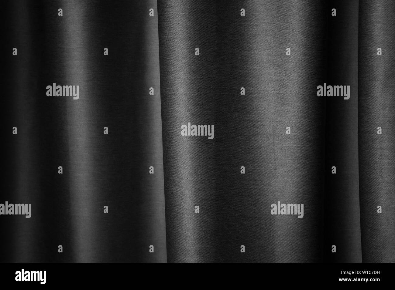 Linen curtains Black and White Stock Photos & Images - Alamy