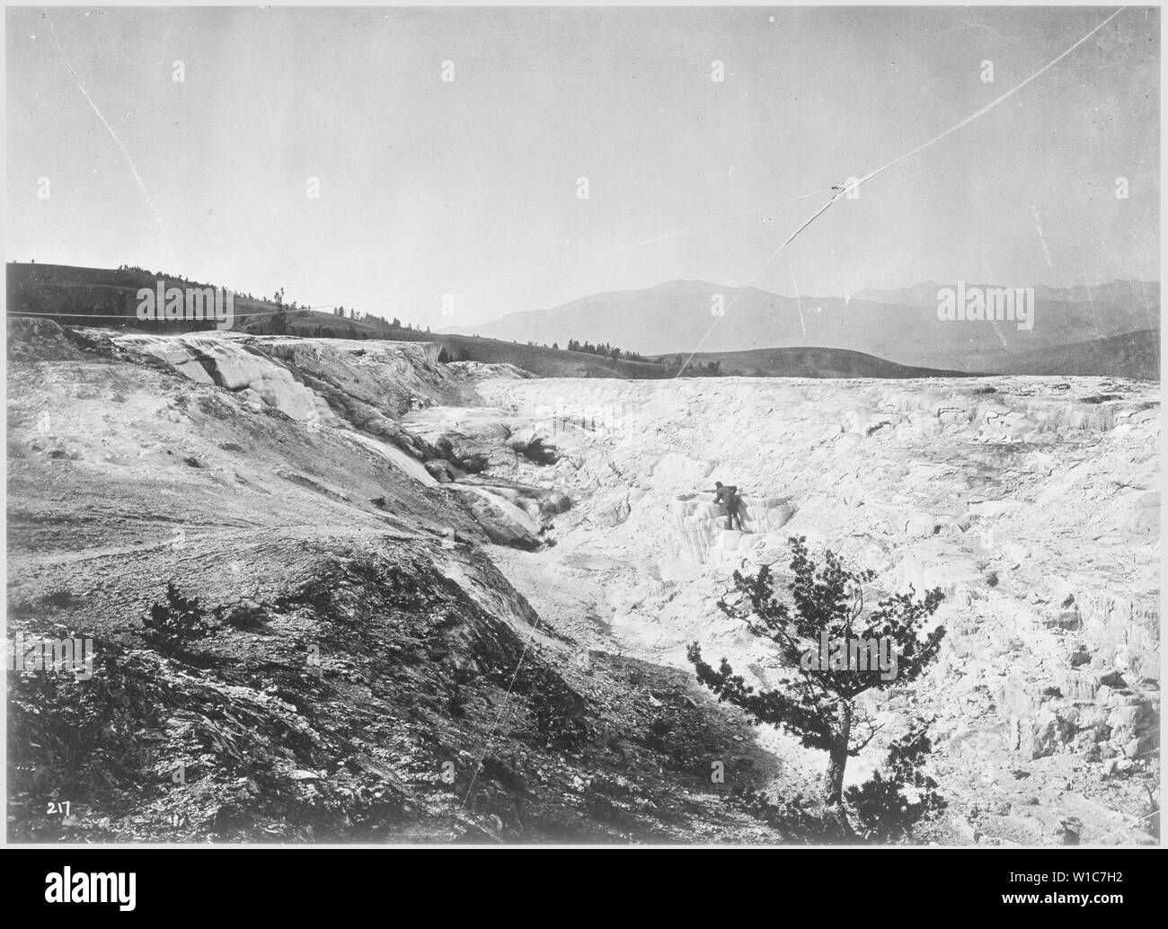Diana's Bathing Pools, nearer view. Mammoth Hot Springs, Yellowstone
