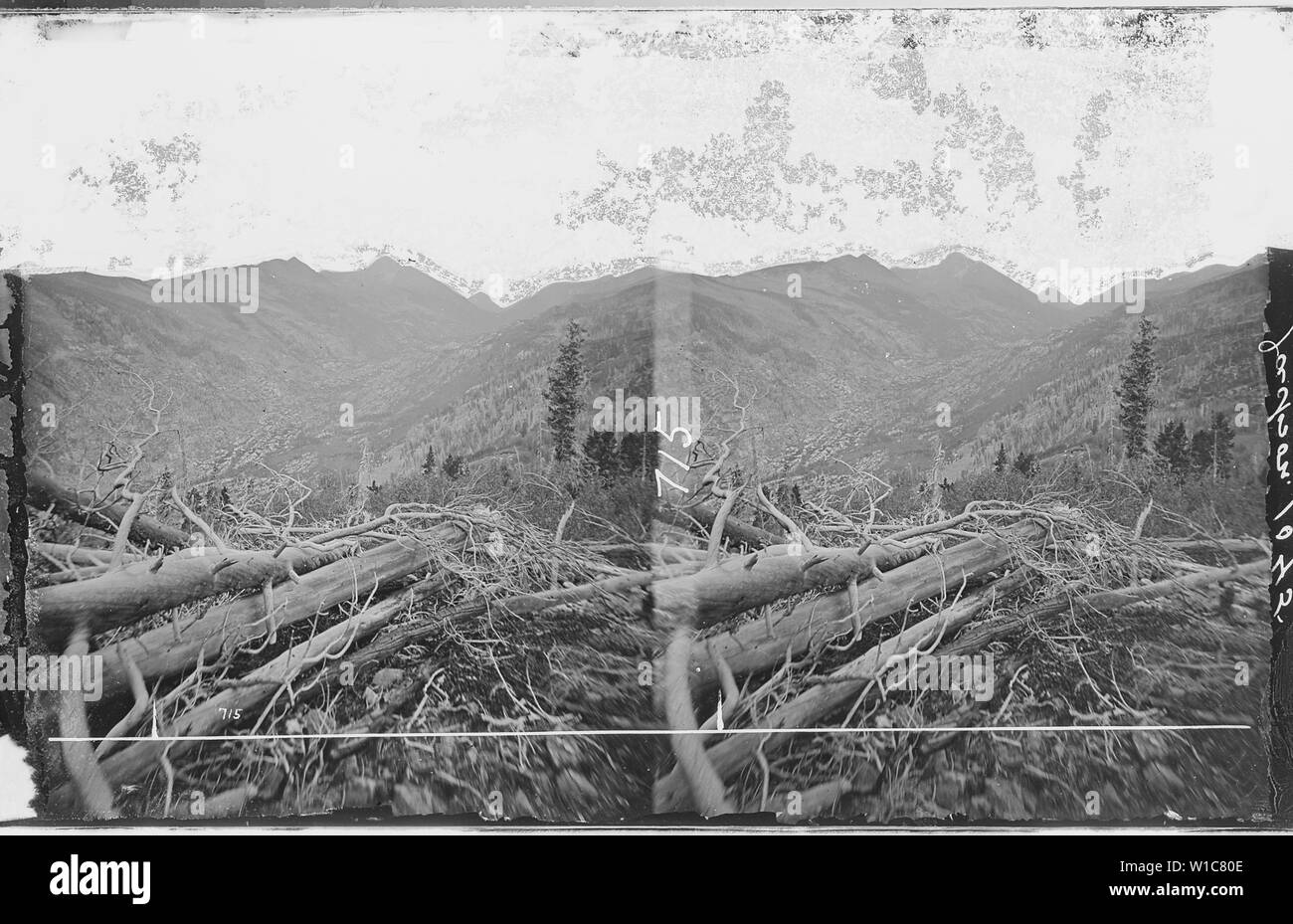 Distant view of the Mount of the Holy Cross. Eagle County, Colorado