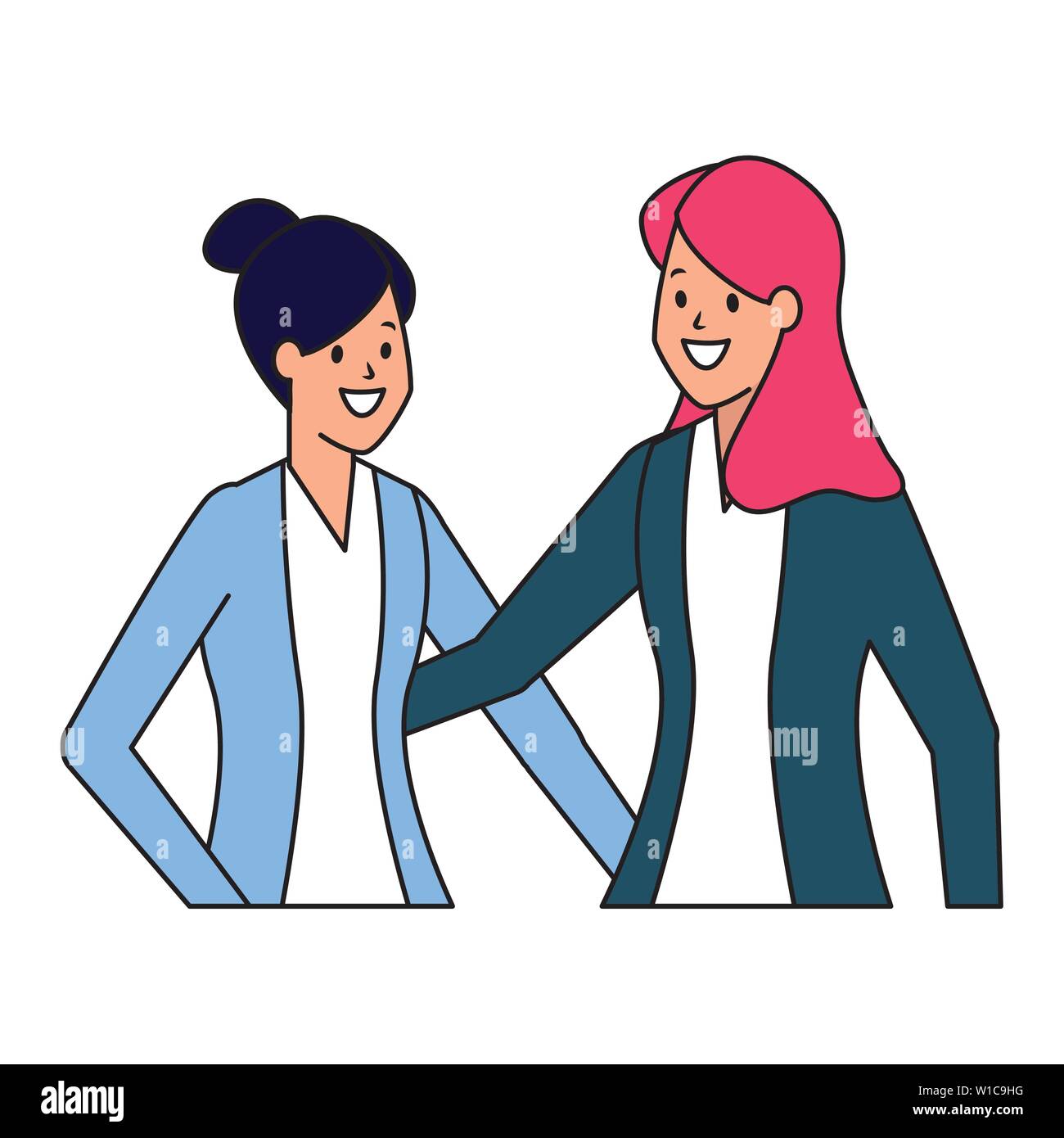 business women in suit on white background Stock Vector Image & Art - Alamy