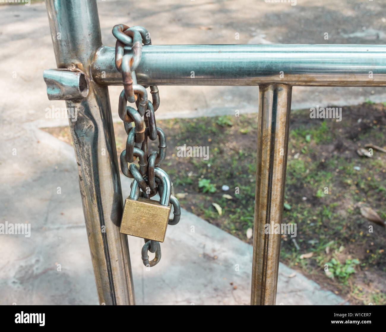 Chain locks Stock Photo Alamy