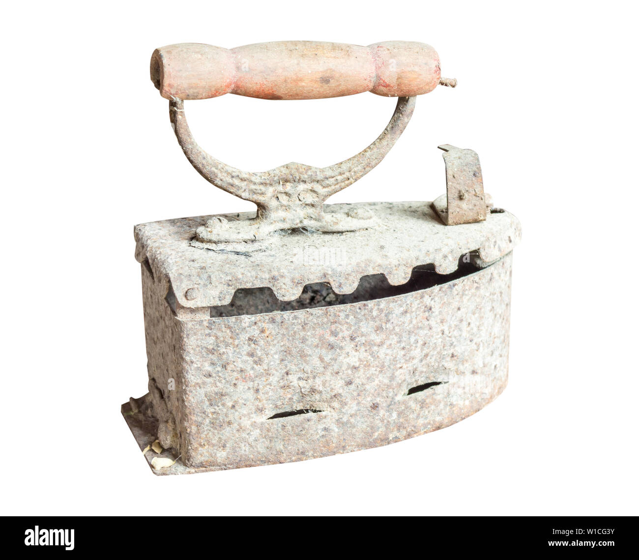 Old charcoal irons Stock Photo Alamy