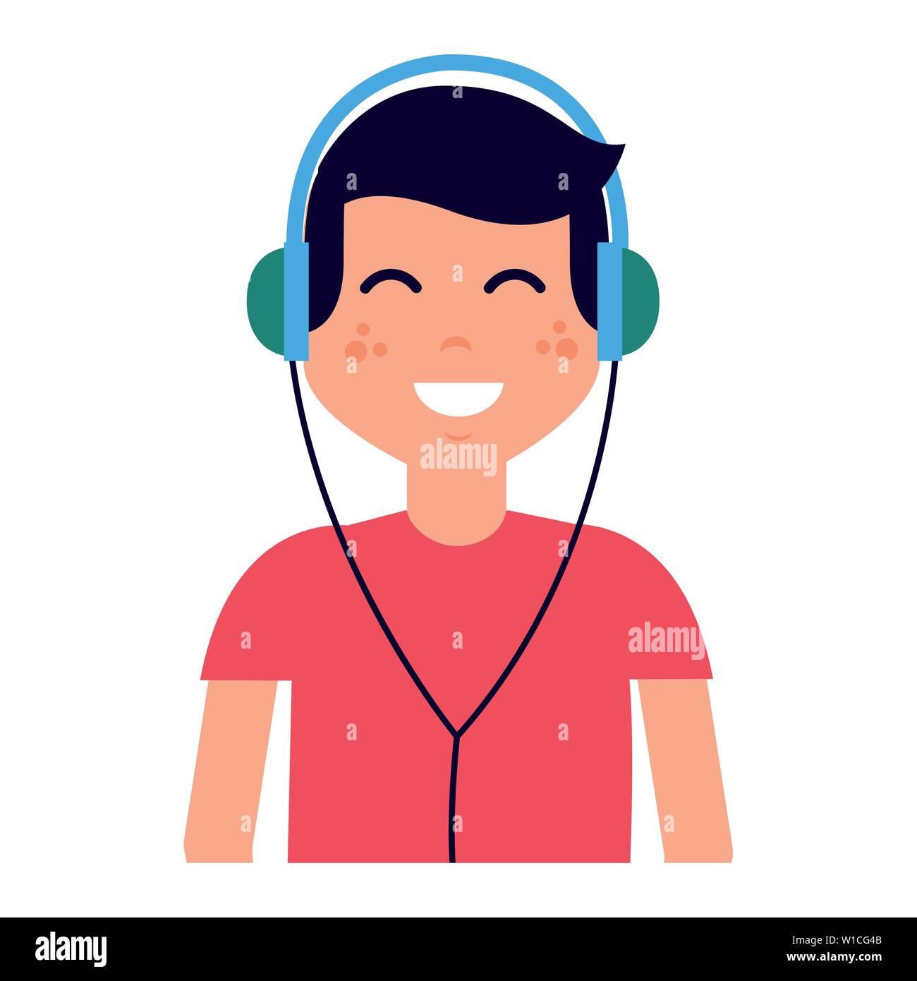 people listening music Stock Vector Image & Art - Alamy