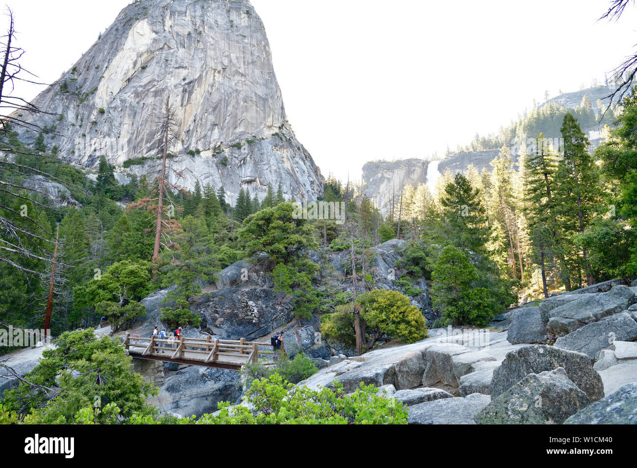 Half Dome Hike Stock Photo