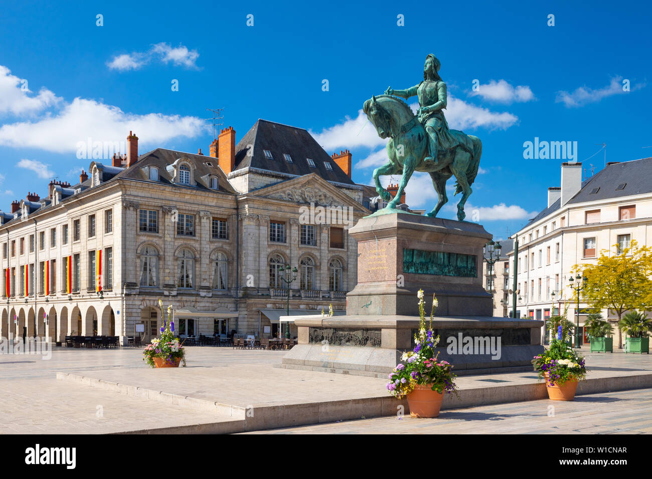 Monument of Jeanne d'Arc on Place du Martroi in Orleans, France Stock Photo