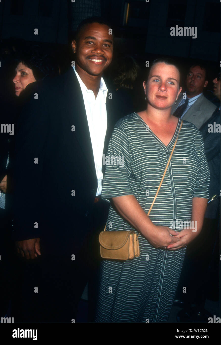 Beverly Hills, California, USA 28th July 1994 Actor Cuba Gooding Jr. and wife Sara Kapfer attend New Line Cinema's 'The Mask' Premiere on July 28, 1994 at The Academy Theatre in Beverly Hills, California, USA. Photo by Barry King/Alamy Stock Photo Stock Photo