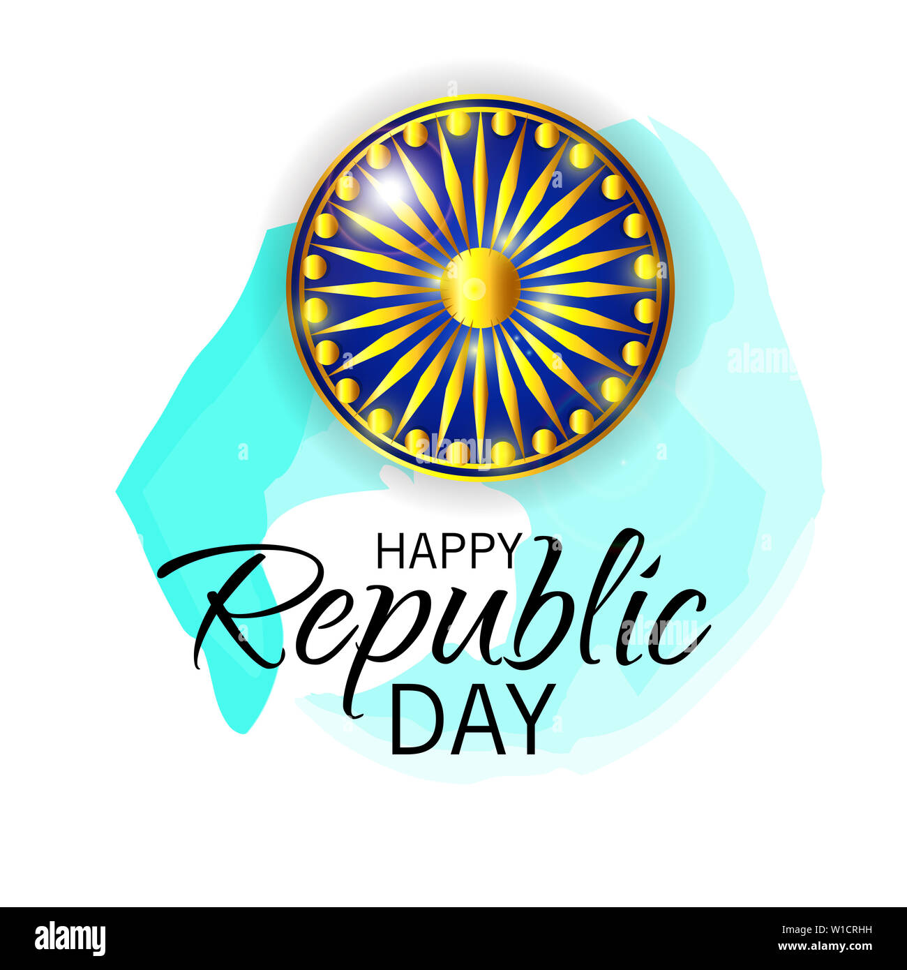 Vector illustration of happy republic day of india celebrate 26 ...