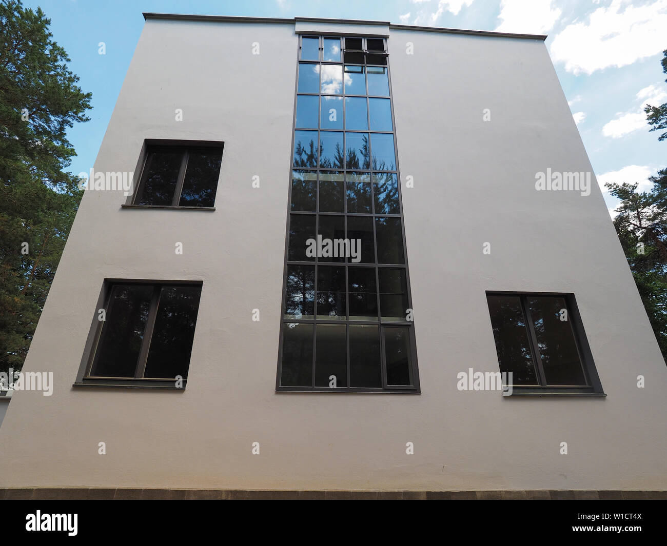 DESSAU, GERMANY - CIRCA JUNE 2019: Bauhaus masters houses designed in 1925 for Walter Gropius, Laszlo Moholy Nagy, Lyonel Feininger, Georg Muche, Oska Stock Photo