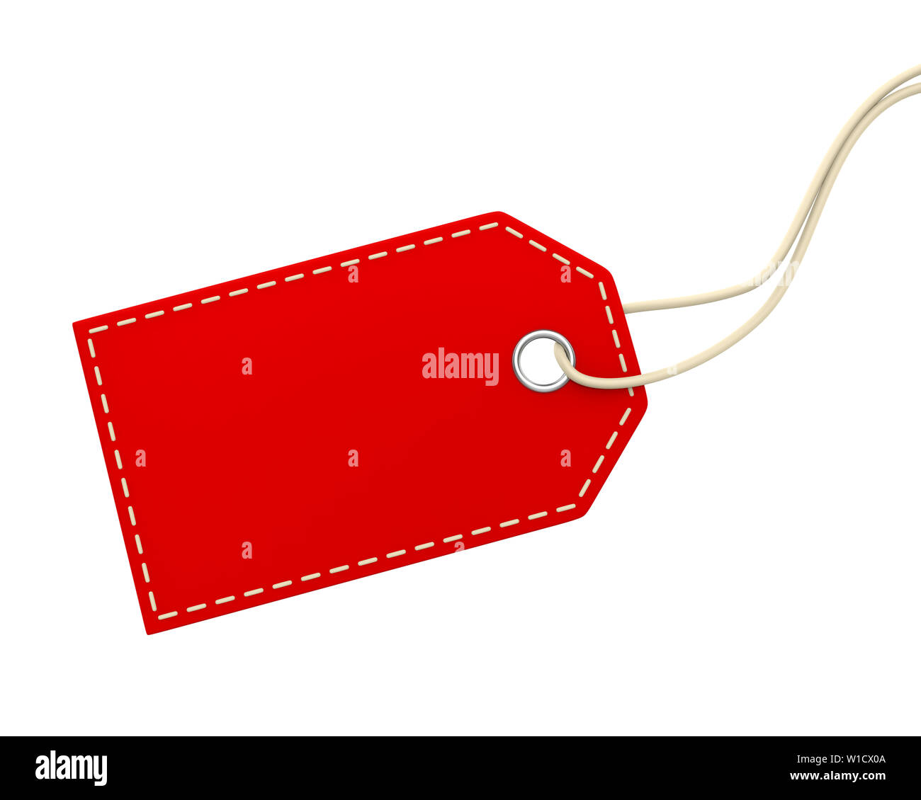 Blank Price Tag Isolated Stock Photo - Alamy