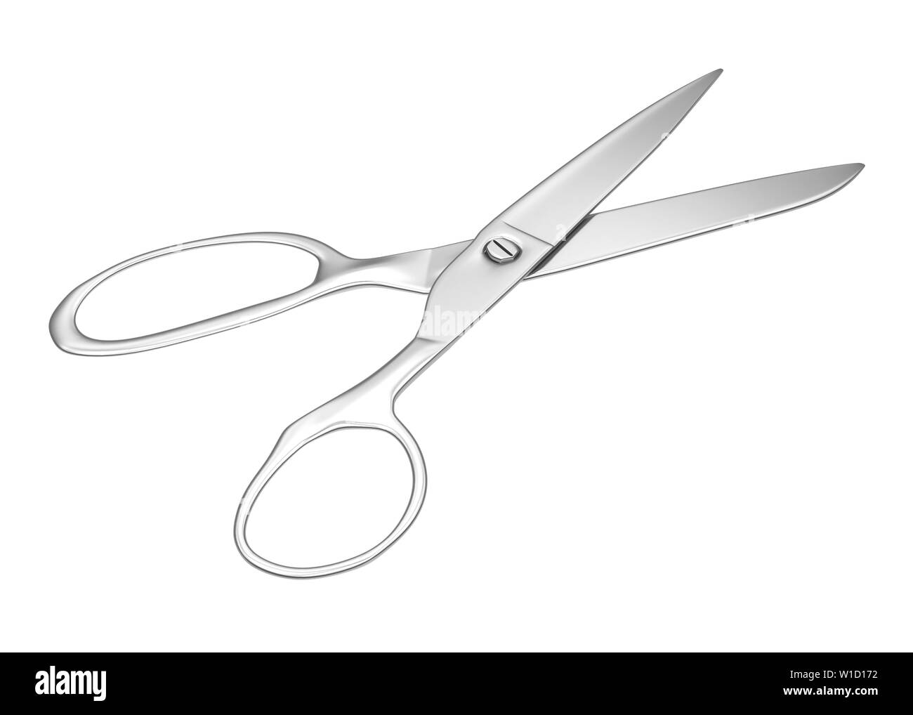 Metal Scissors Isolated Stock Photo - Alamy