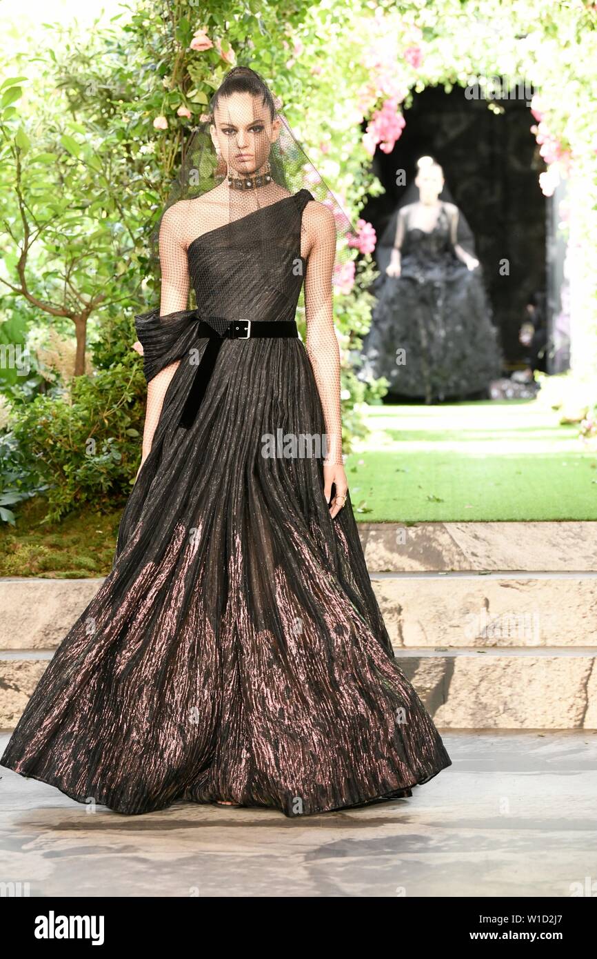 sachin and babi light blue dress Dior ball gowns that made headlines star in London exhibition