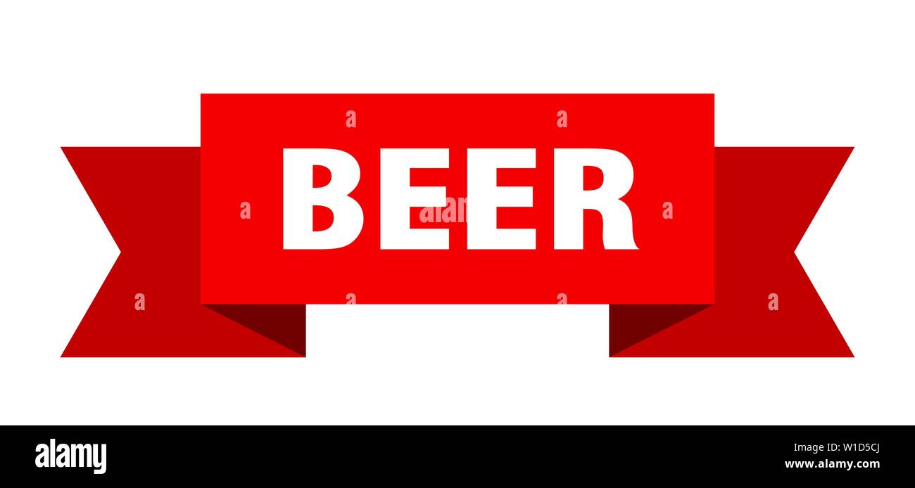 beer ribbon. beer isolated sign. beer banner Stock Vector Image & Art ...