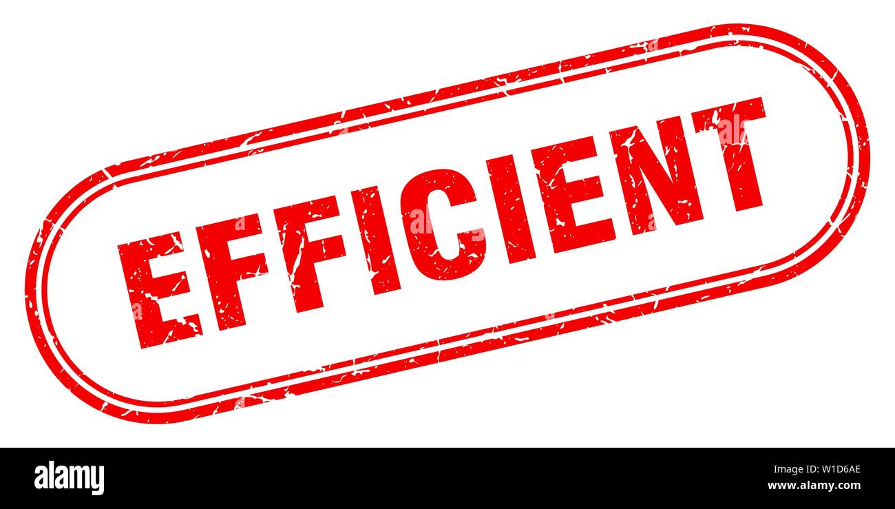 efficient stamp. efficient square grunge sign. efficient Stock Vector ...