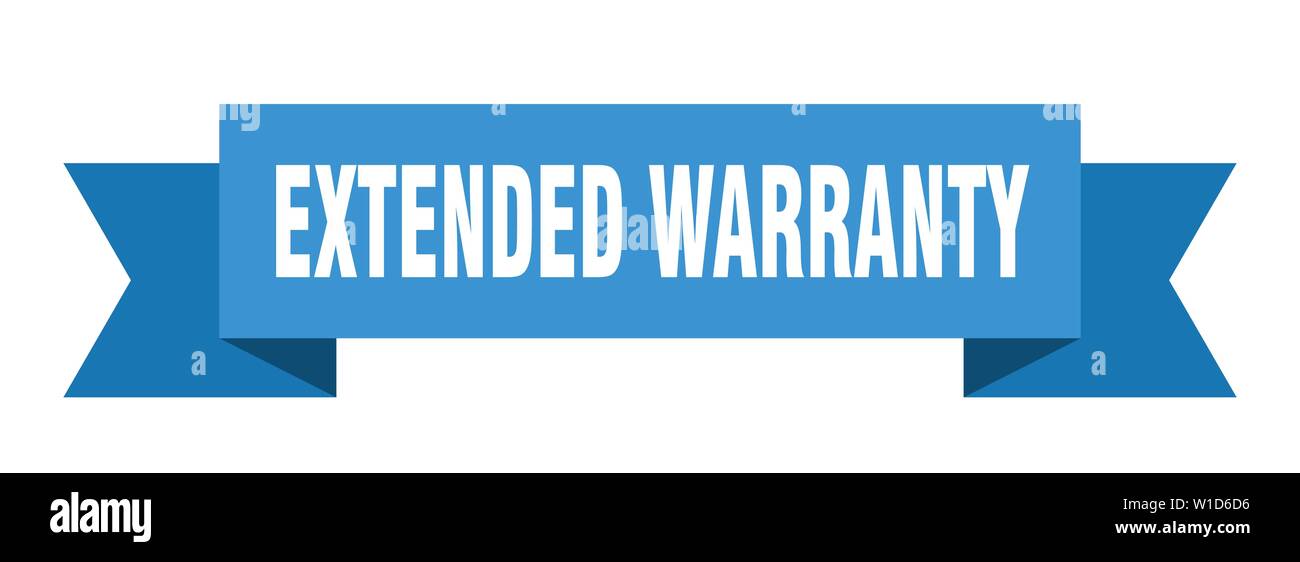 extended warranty ribbon. extended warranty isolated sign. extended ...
