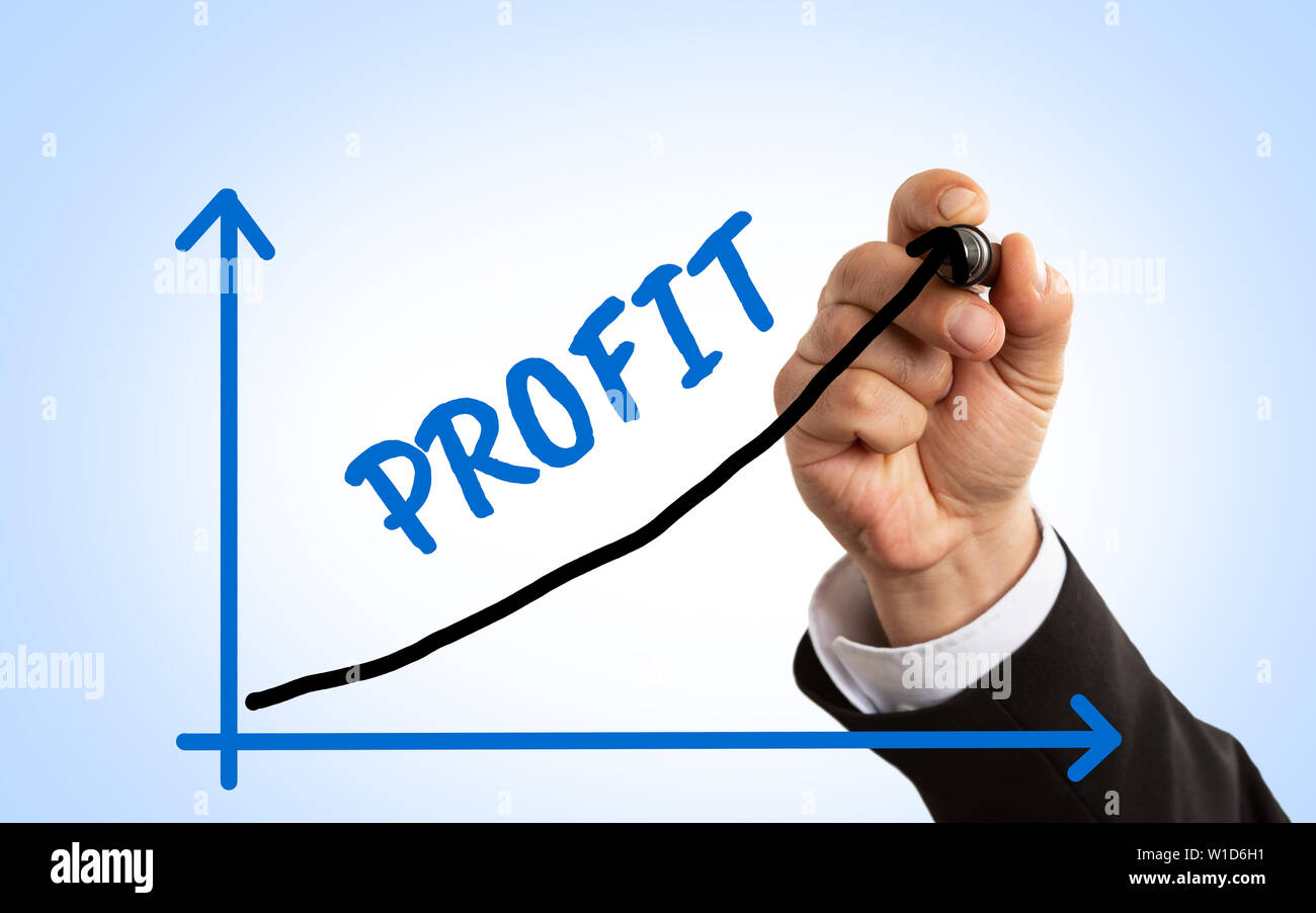 Profit chart man suit hi-res stock photography and images - Alamy
