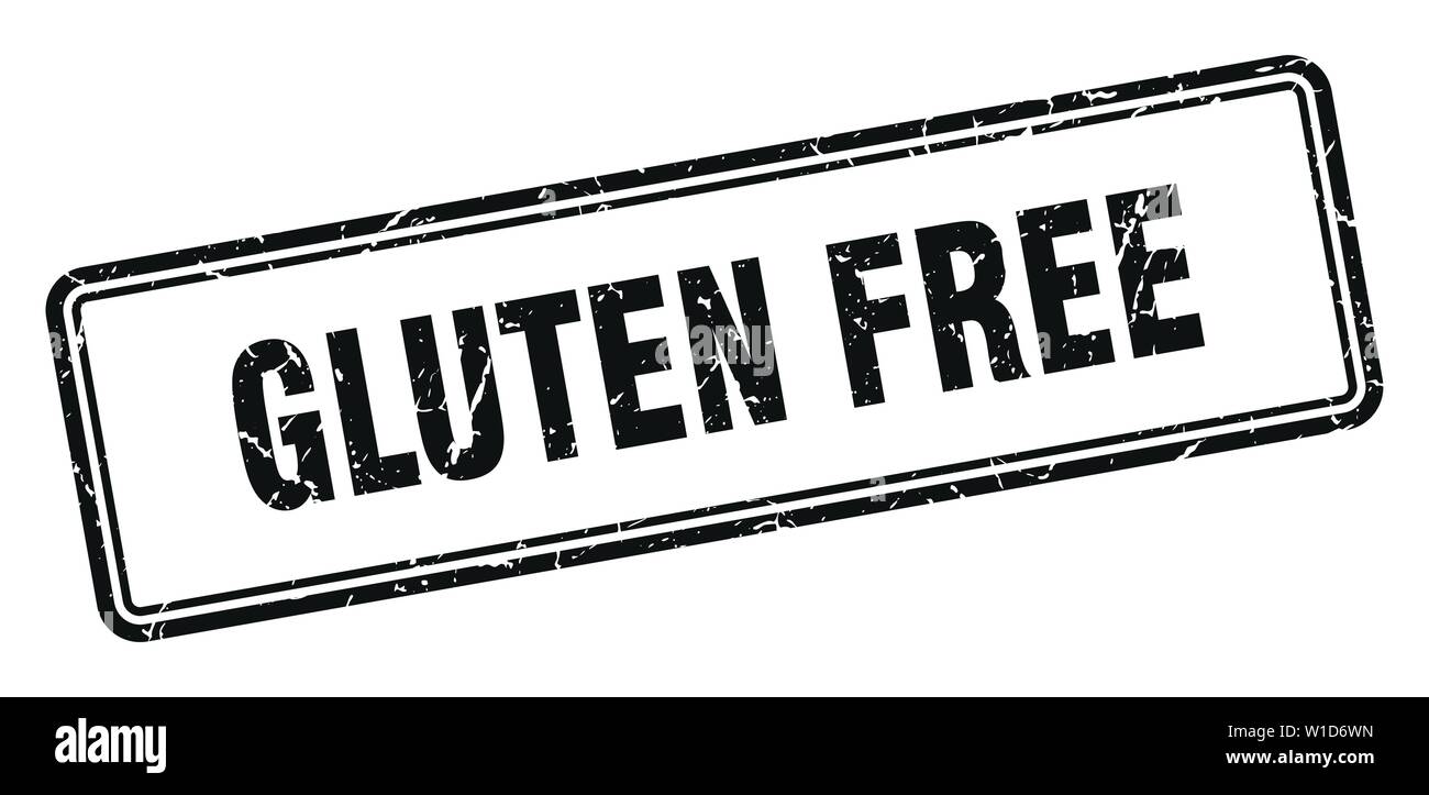 gluten free stamp. gluten free square grunge sign. gluten free Stock ...