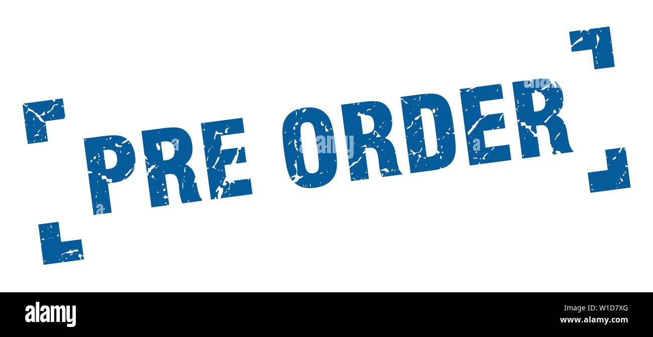 Pre order square sticker hi-res stock photography and images - Alamy