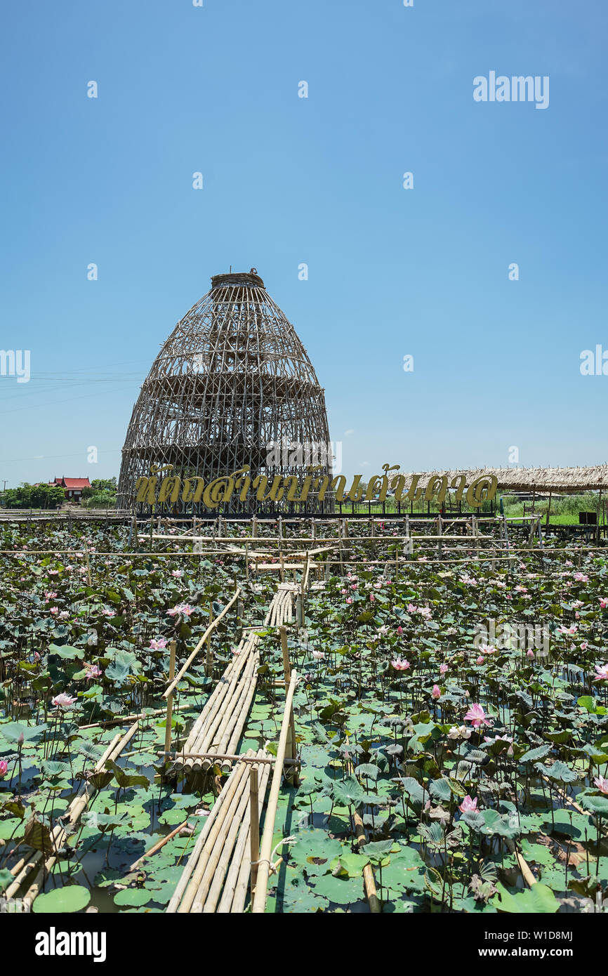 Handcraft Baan Ton Tan in Song Phi Nong District, Suphanburi Province, Thailand. Stock Photo