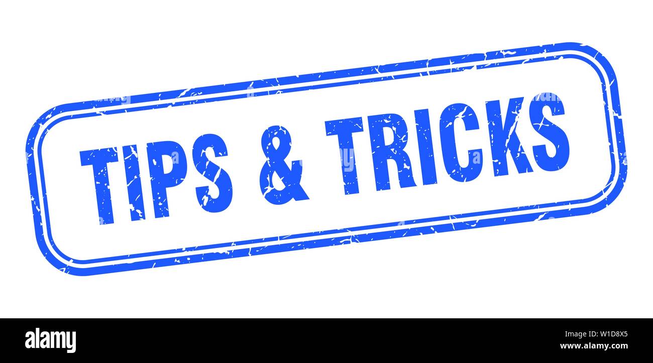 tips & tricks stamp. tips & tricks square grunge sign. tips & tricks Stock Vector