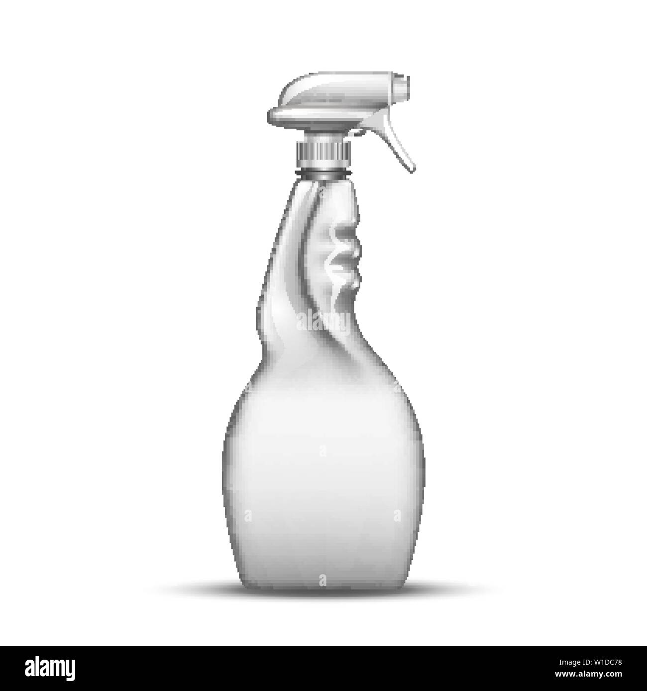 Blank Plastic Spray Bottle Cleaning Liquid Vector Stock Vector Image ...