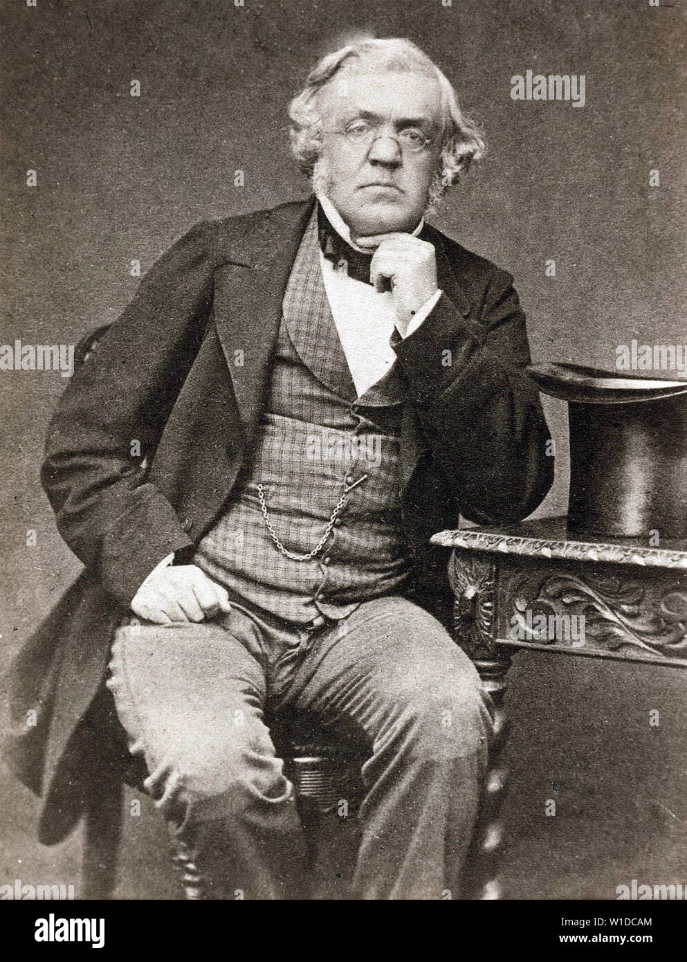 WILLIAM MAKEPEACE THACKERAY (18111863) British novelist Stock Photo