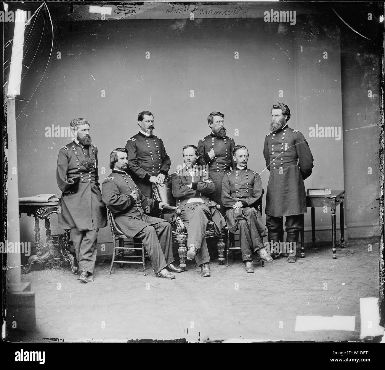 Gen. Jefferson Davis, Gen. William B. Hazen, Gen. Oliver O. Howard, Gen ...