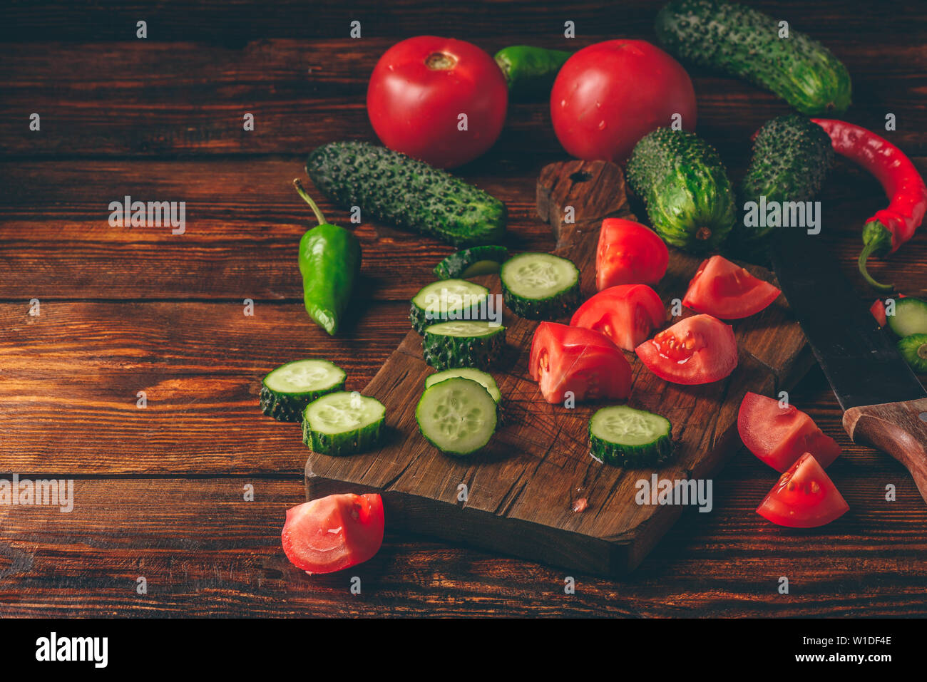 Pile sliced green vegetables hi-res stock photography and images - Alamy