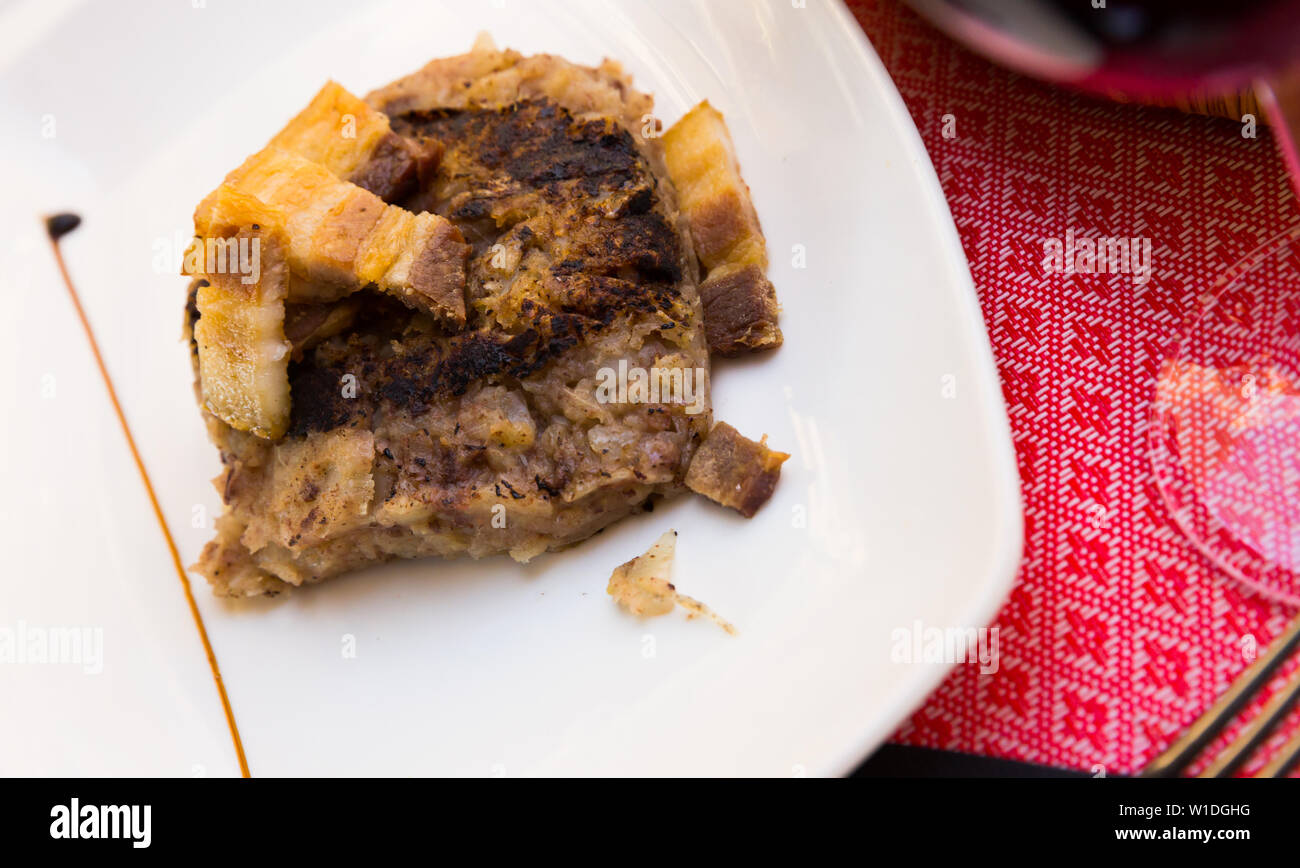Popular Catalan cabbage and potato dish Trinxat served with ...