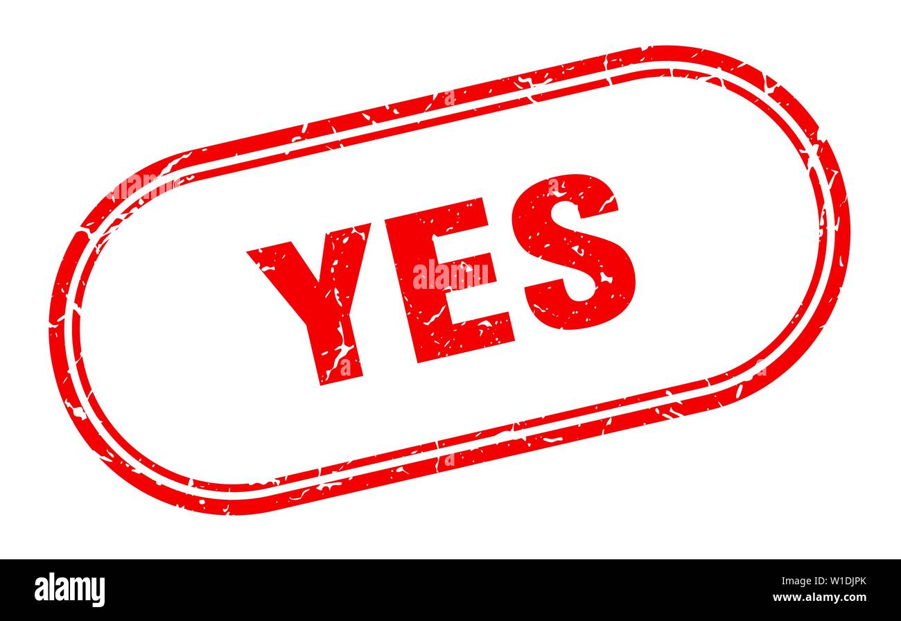 yes stamp. yes square grunge sign. yes Stock Vector Image & Art - Alamy