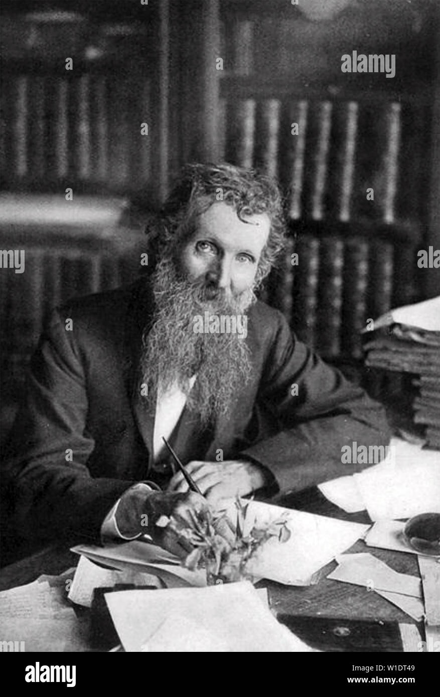 JOHN MUIR (1838-1914) Scottish-American naturalist and environmental philosopher Stock Photo