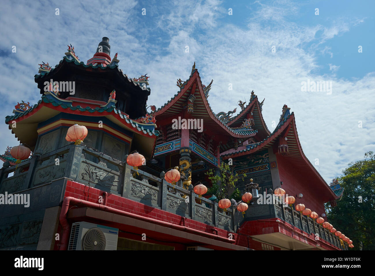 The beautiful Tua Pek Kong Chinese temple in Bintulu, Borneo, Malaysia. Stock Photo