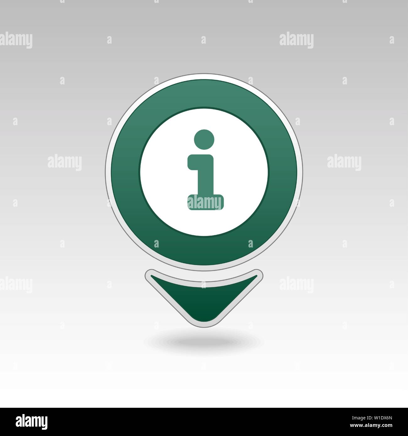 Information pin map icon. Map pointer. Map markers. Destination vector icon. GPS location symbol. Mapping pins icon EPS 10 vector file has transparenc Stock Vector