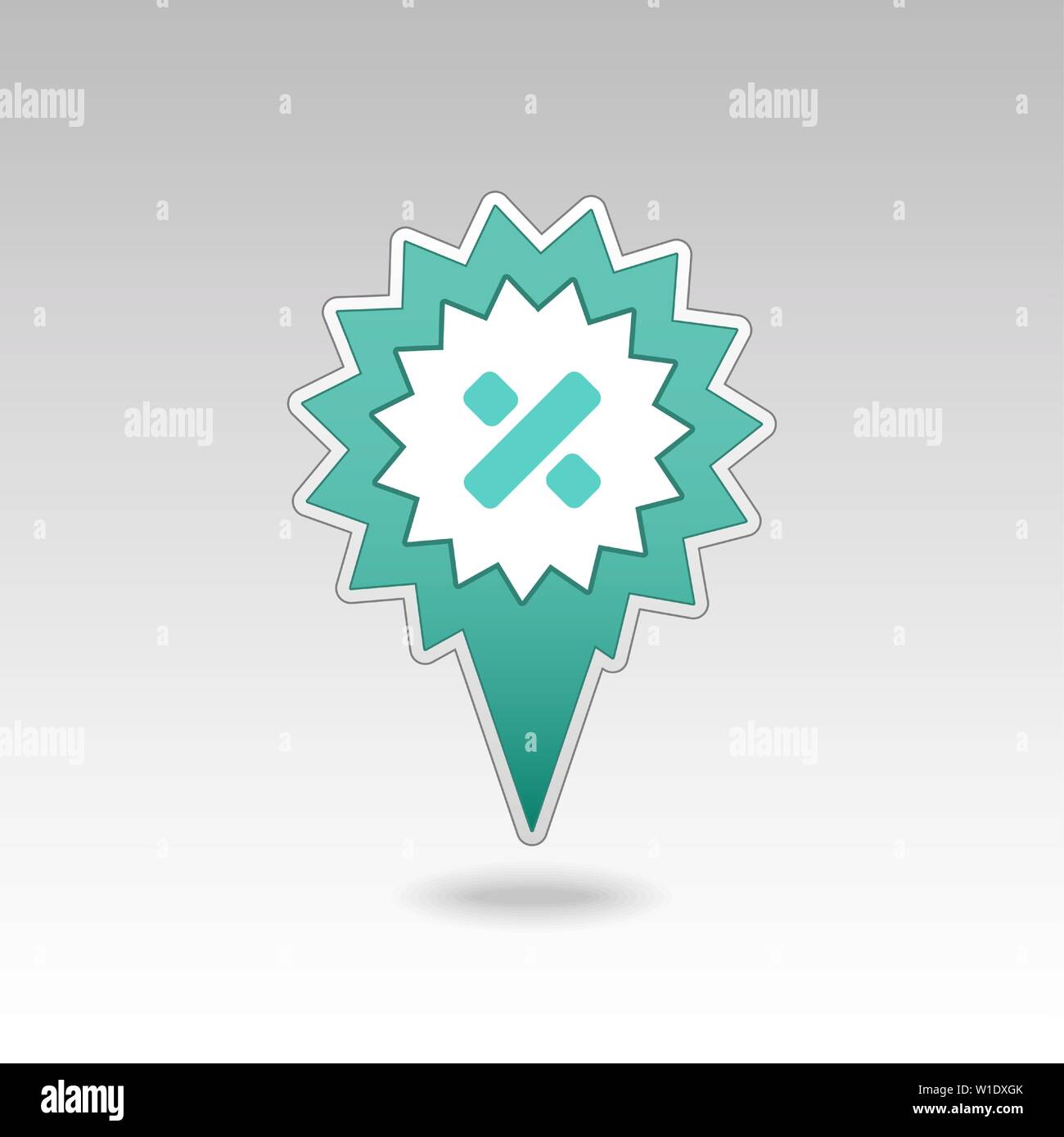 Division pin map icon. Map pointer. Map markers. Destination vector icon. GPS location symbol. Mapping pins icon EPS 10 vector file has transparency, Stock Vector