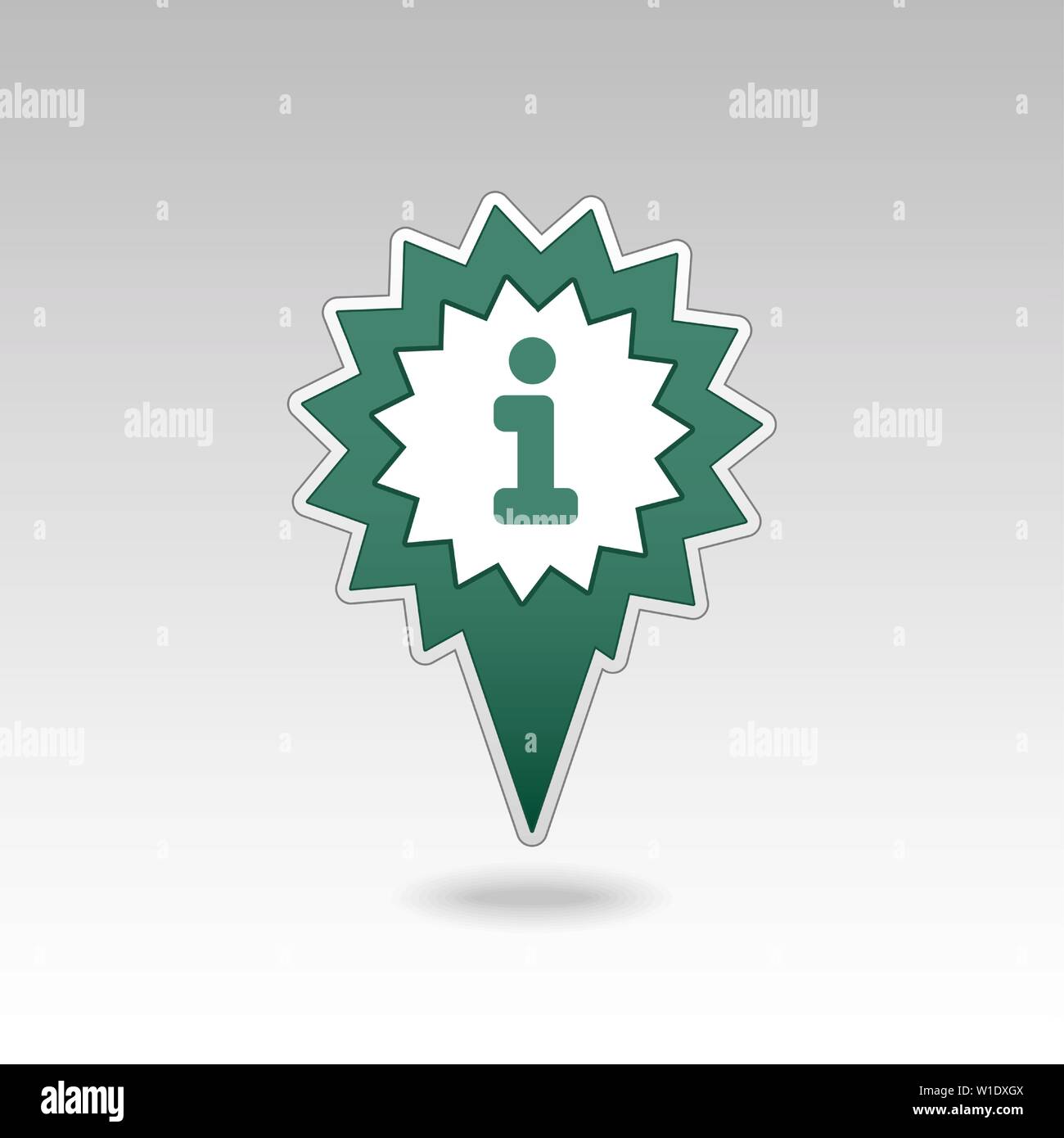 Information pin map icon. Map pointer. Map markers. Destination vector ...