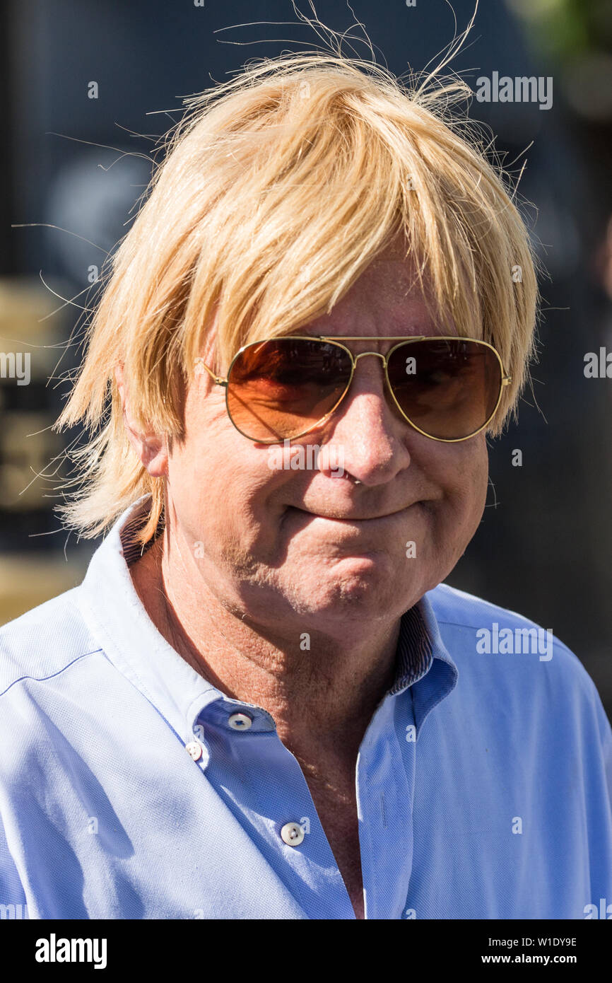 London, UK. 2 July, 2019. Michael Fabricant, Conservative MP for Lichfield, arrives at the House of Commons. Credit: Mark Kerrison/Alamy Live News Stock Photo
