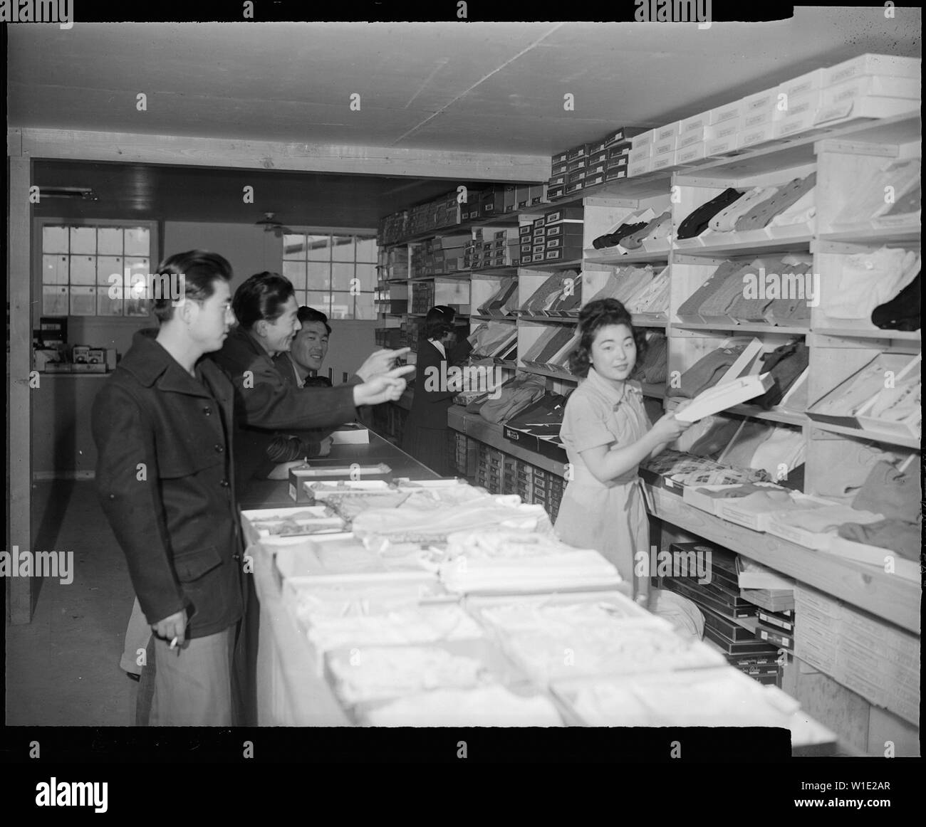 Granada Relocation Center, Amache, Colorado. A counter in the ...