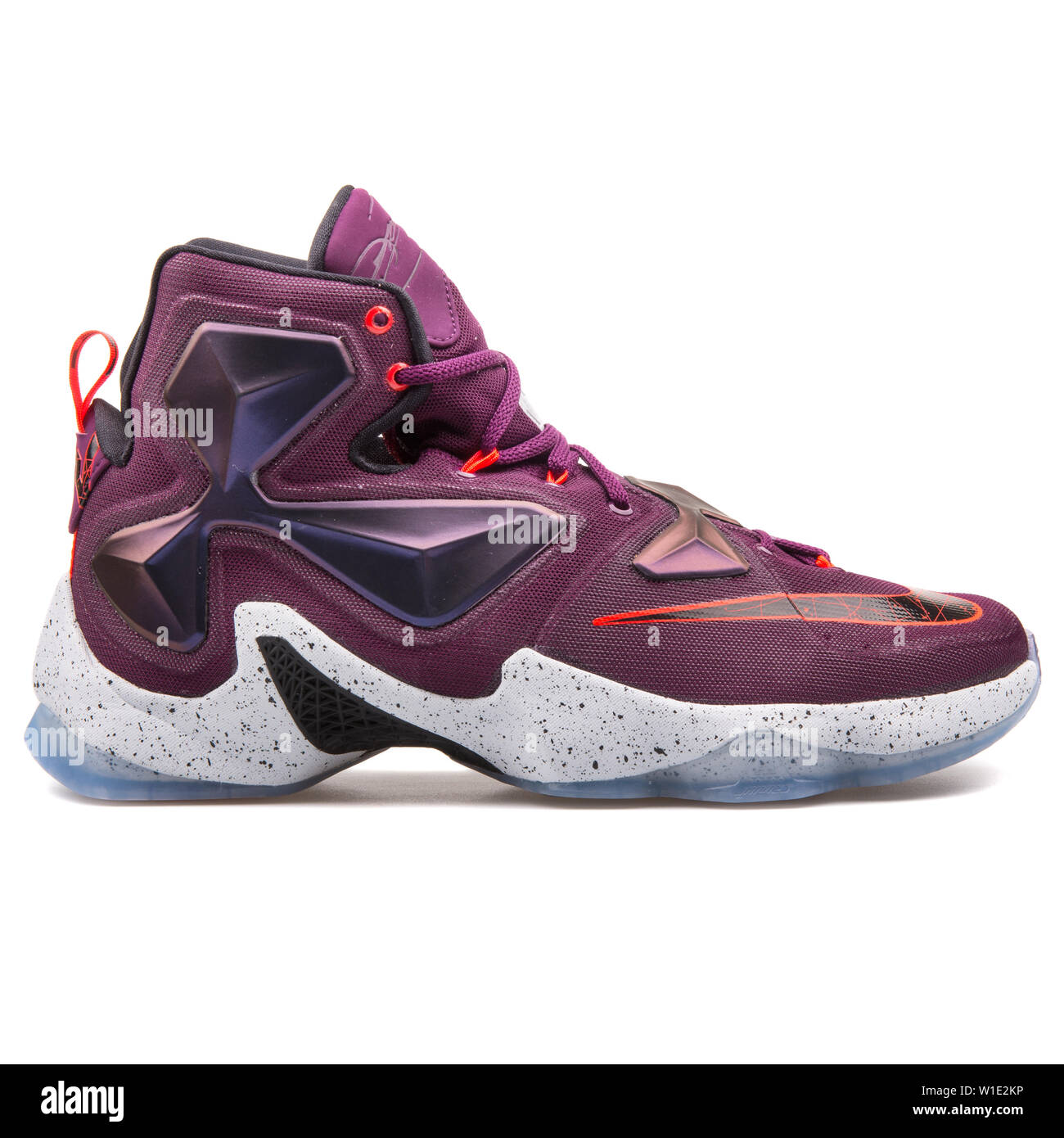 VIENNA, AUSTRIA - AUGUST 25, 2017: Nike Lebron XIII purple sneaker