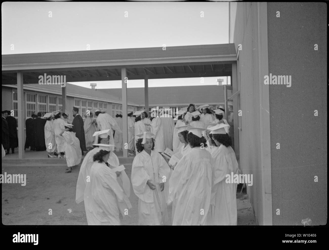 Granada Relocation Center, Amache, Colorado. High School commencement