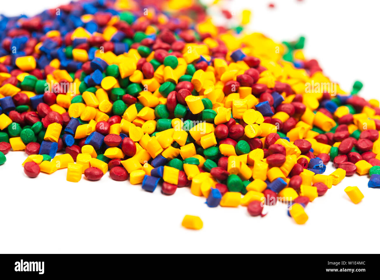 tinted plastic granulate for injection moulding process Stock Photo Alamy