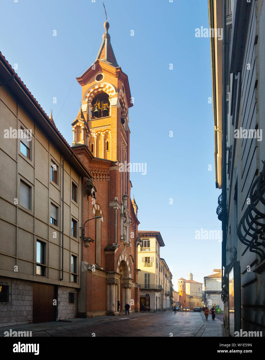 Historical architecture of Asti in Italy outside Stock Photo - Alamy