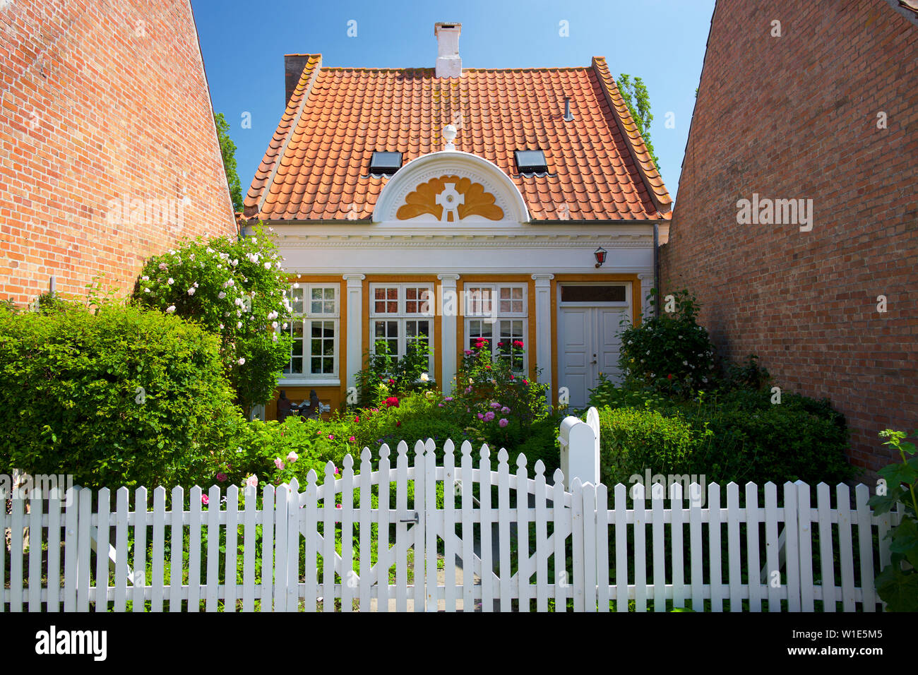 Traditional buildings, Aeroskobing, Aero, Denmark Stock Photo Alamy