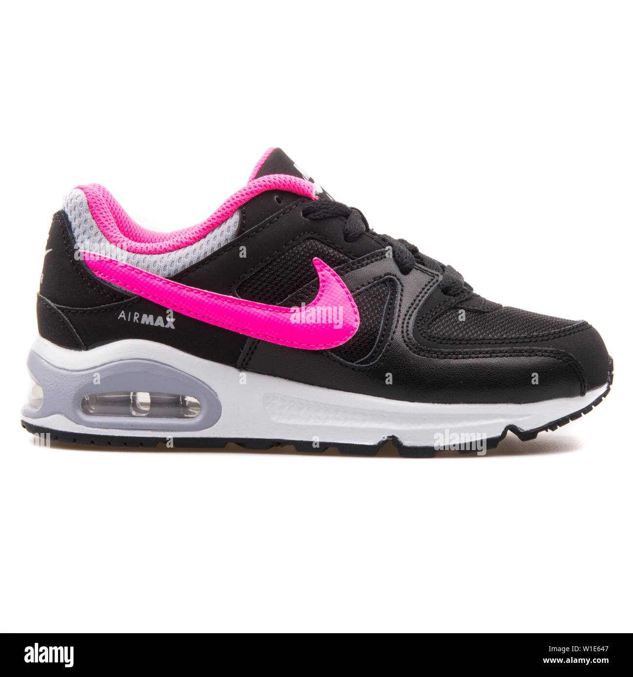 VIENNA, AUSTRIA - AUGUST 25, Nike Air Max Command black and pink sneaker white background Stock Photo - Alamy