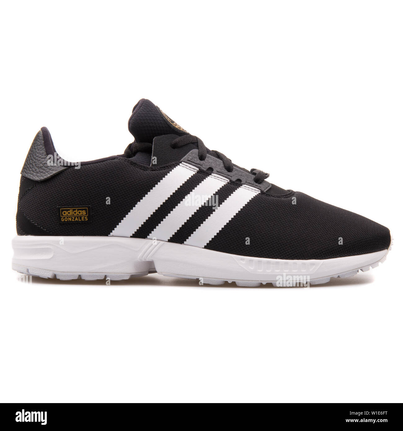 Adidas black and white trainers Cut Out Stock Images & Pictures - Page 2 -  Alamy