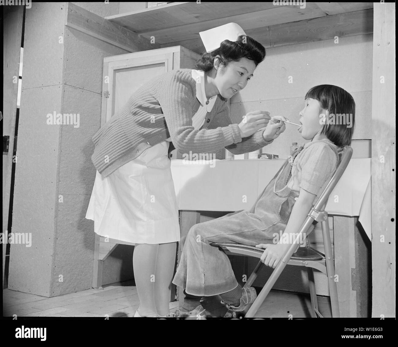 Granada Relocation Center, Amache, Colorado. The school nurse