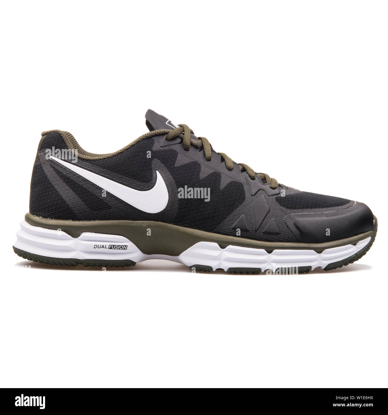 VIENNA, AUSTRIA - AUGUST 25, 2017: Nike Dual Fusion TR 6 black and khaki  sneaker on white background Stock Photo - Alamy