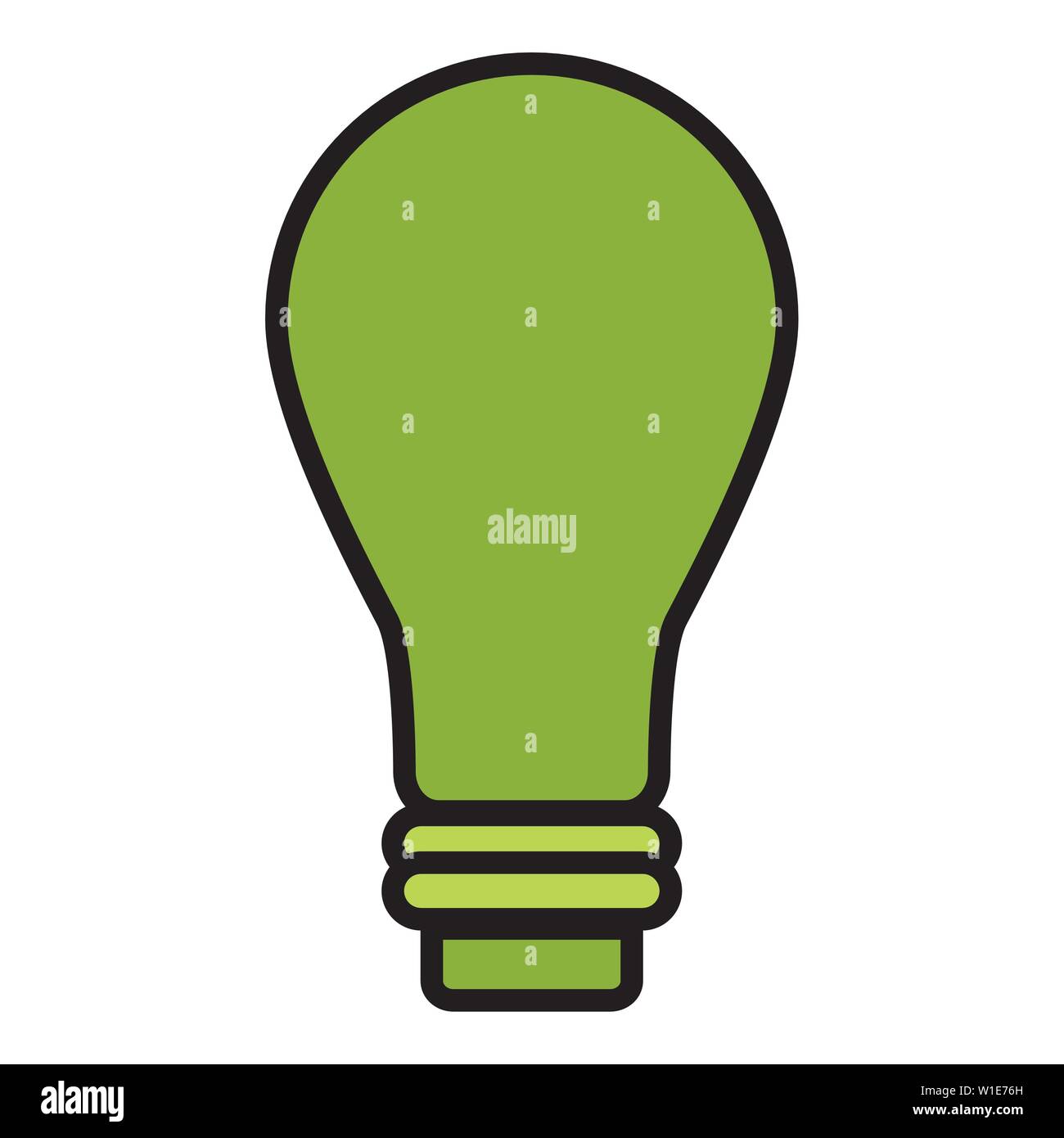 green light bulb eco friendly environment vector illustration Stock ...
