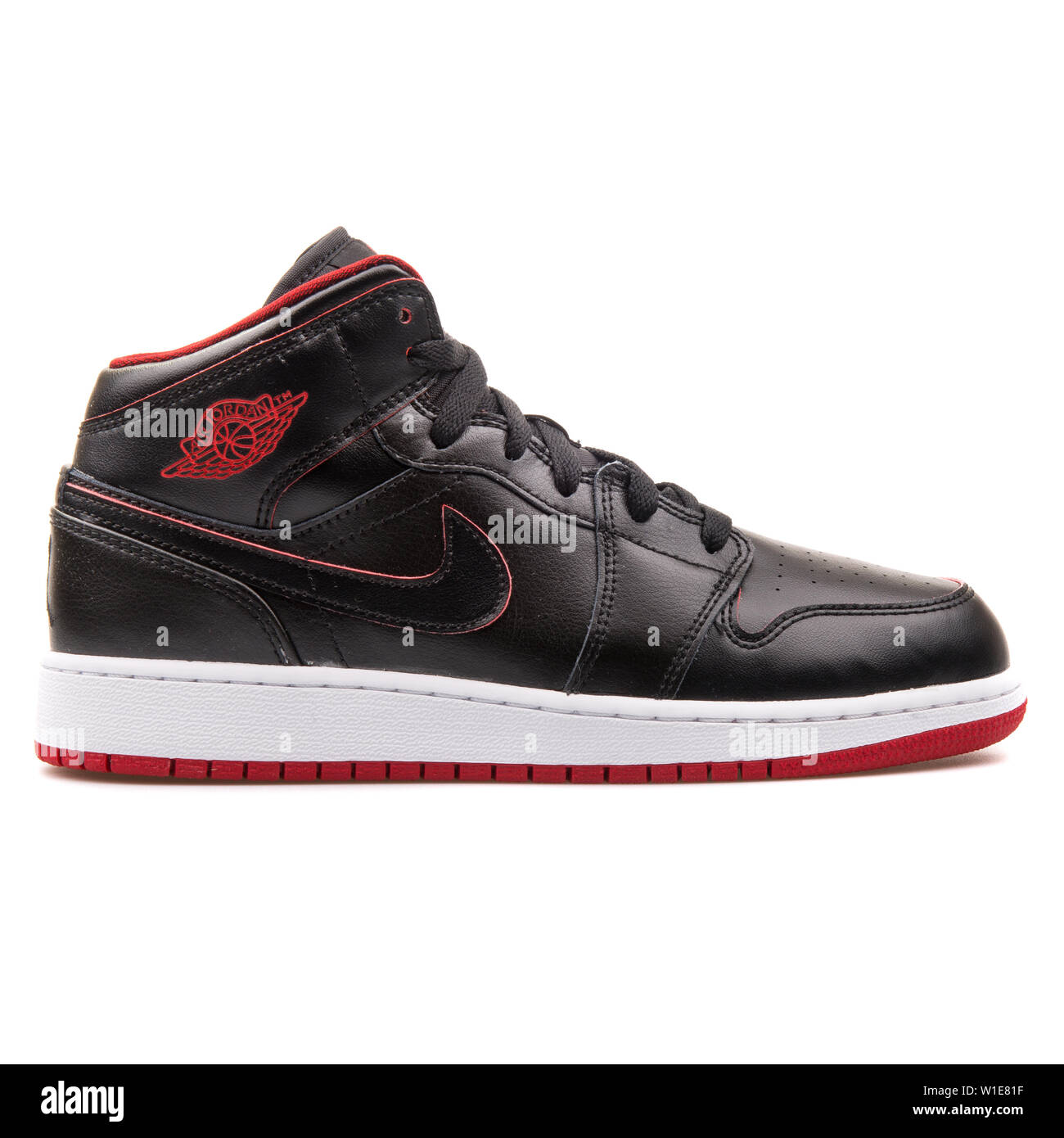 Red and black air jordan 1 shoes Cut Out Stock Images & Pictures - Alamy