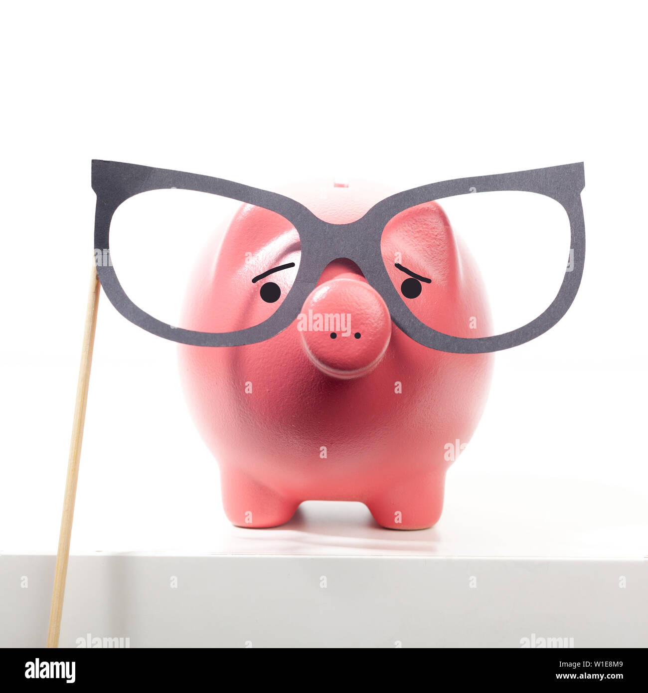 Piggy bank isolated on white background Stock Photo - Alamy