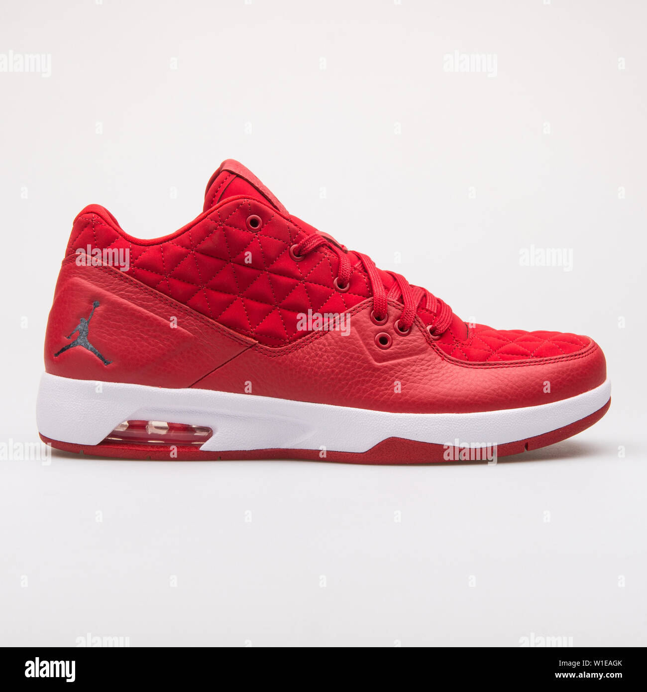 VIENNA, AUSTRIA - JUNE 14, 2017: Nike Jordan Clutch red sneaker isolated on  grey background Stock Photo - Alamy