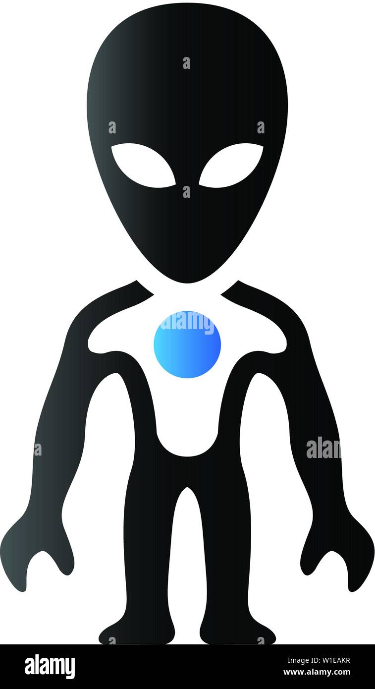 Alien icon in duo tone color. Extraterrestrial outer space Stock Vector ...